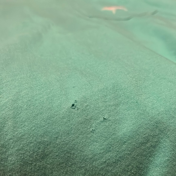 VICTORIA'S SECRET PINK T-Shirt MINT AQUA TEAL #86 BLING Sequined RARE HTF Sz XL - Picture 13 of 16